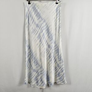 Rails Anya Satin Midi Slip Skirt in Blue Tide - Size S